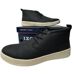 Izod Mens Palmer Size 9 Black Chukka Memory Foam Sneakers Shoes Boots